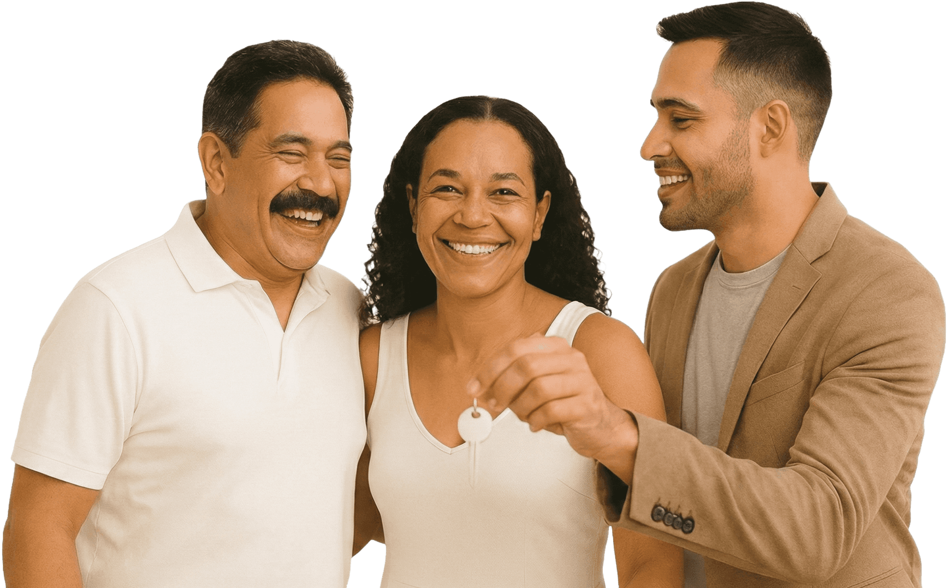 Familia feliz protegida con Hofix